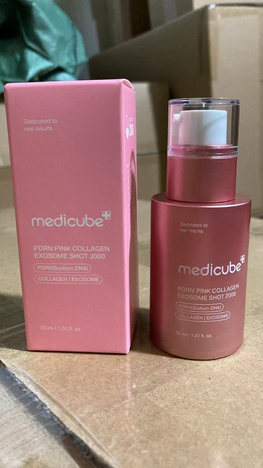 Medicube PDRN Pink Collagen Exosome 7500 PPM | Sérum Coreano para Pele de Vidro, Renovação, Elasticidade e Brilho Intenso