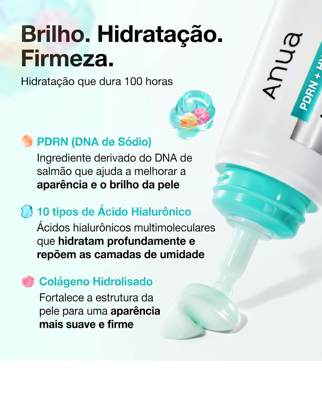 ANUA PDRN com Ácido Hialurônico 100 Creme Hidratante Profundo Calmante para o Rosto 60ml