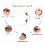 Óculos de Beleza para Olhos com Microcorrente EMS, Luz Vermelha de 650nm, Alívio da Fadiga Ocular, Remoção de Olheiras e Redução de Bolsas