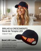 Boné com Led Terapia para Crescimento Capilar – Baixa Intensidade para Homens e Mulheres