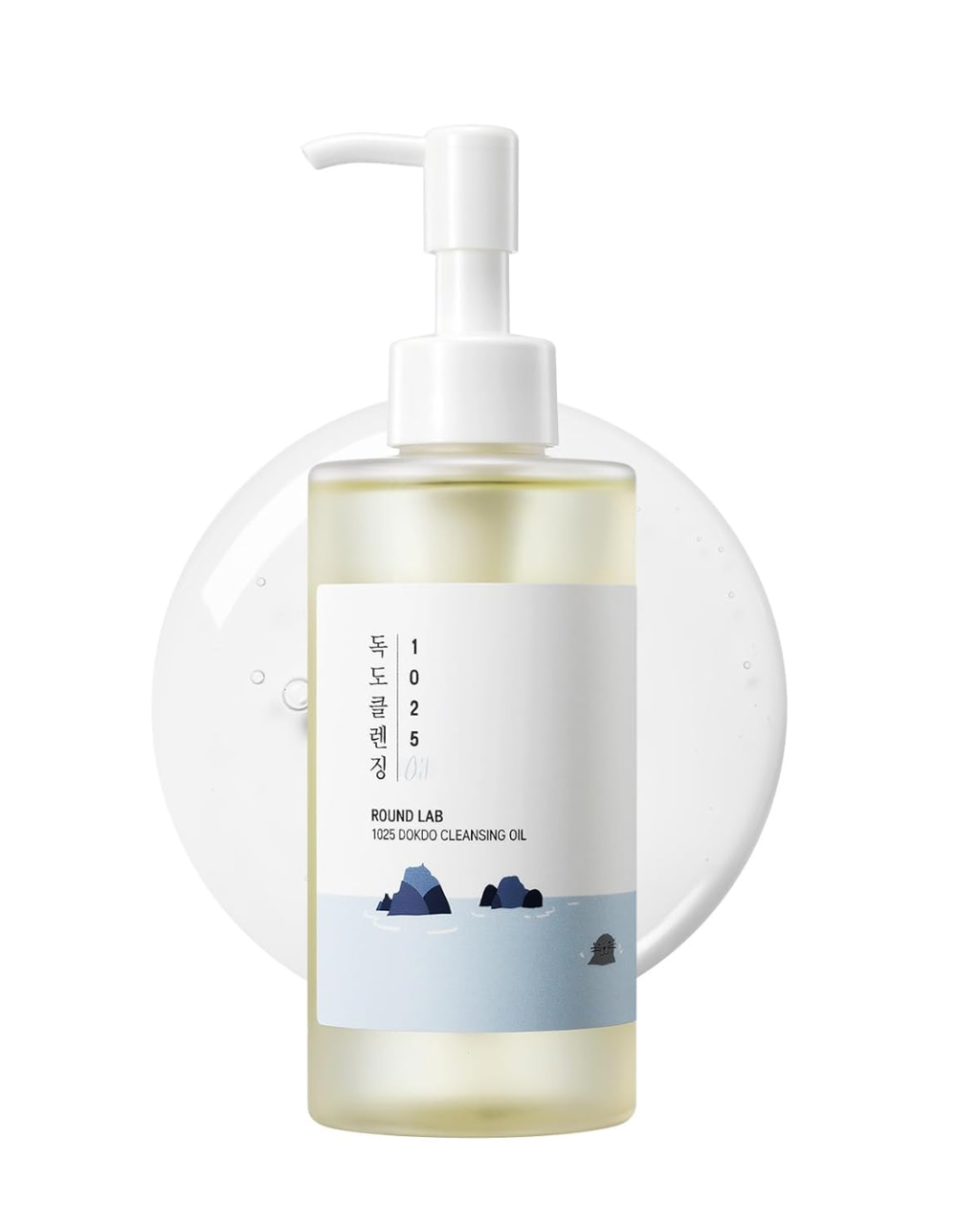 ROUND LAB Óleo de Limpeza Facial 200ml – Cleansing Oil Leve, Remove Maquiagem, Limpa Poros Enxágue Fácil