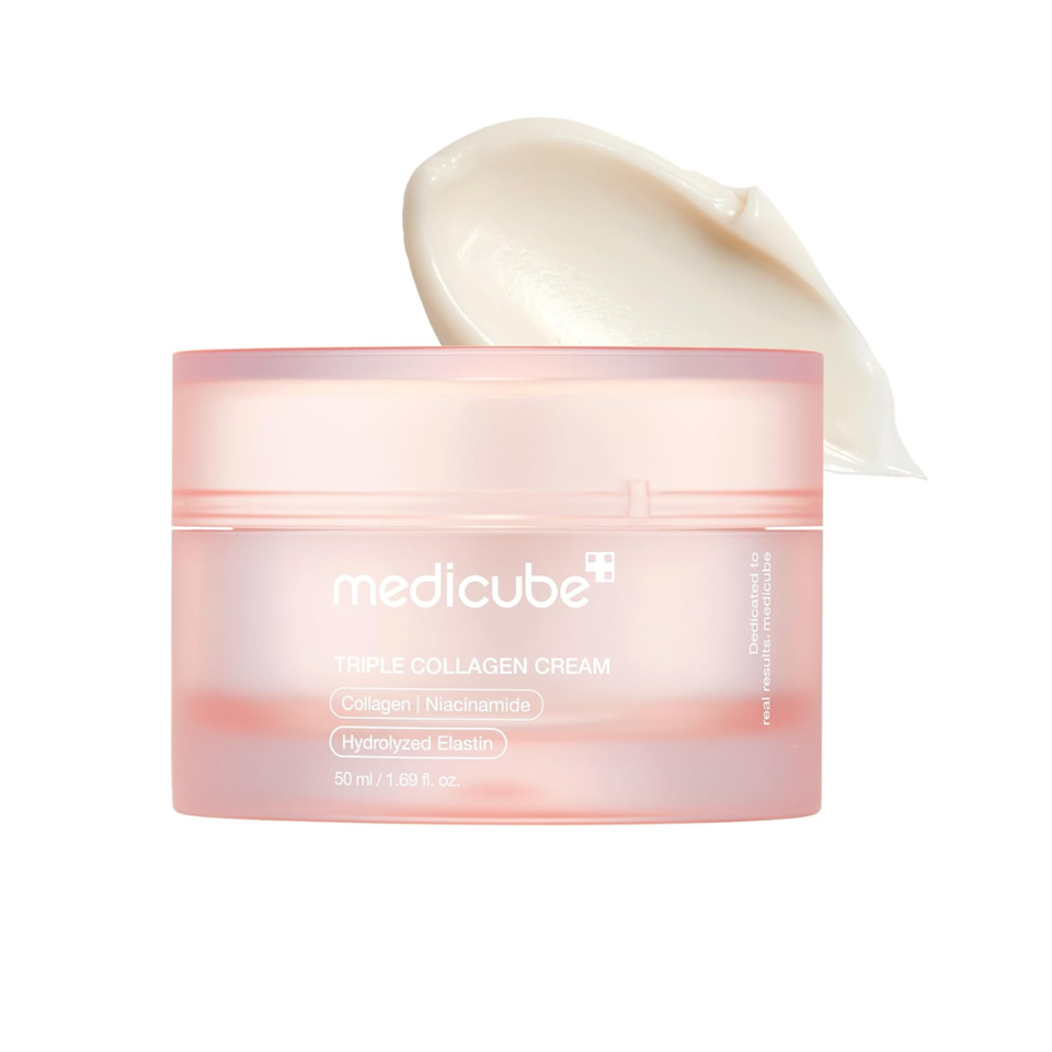 Creme Triplo Colágeno Medicube - Hidratante Firmador com Ácido Hialurônico Premium - Aumenta a Elasticidade