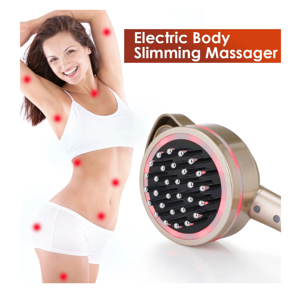 Escova de Massagem Elétrica Hailicare, Drenagem linfática, Firmadora, com Microcorrente e  Luz Led