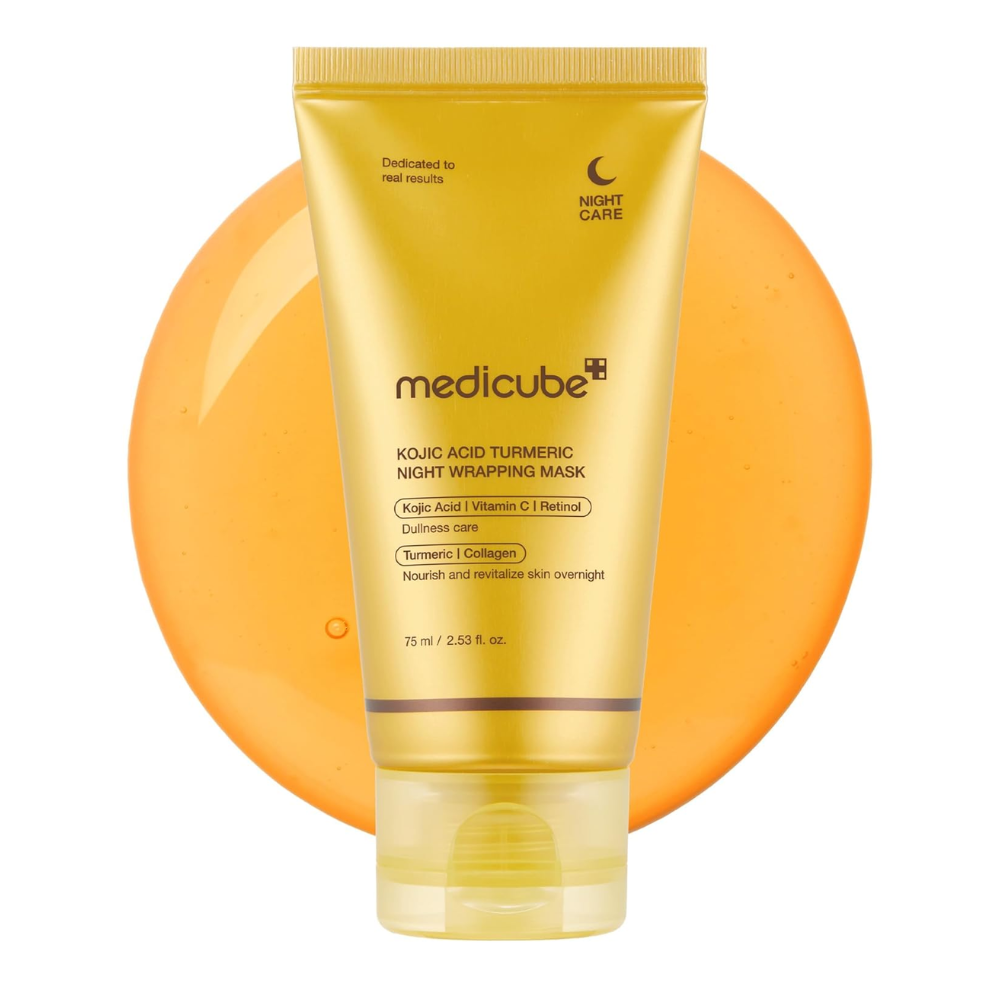 Máscara Noturna Peel Off de Cúrcuma Medicube | Com Colágeno para Hidratação Profunda da Pele – Skincare Coreano