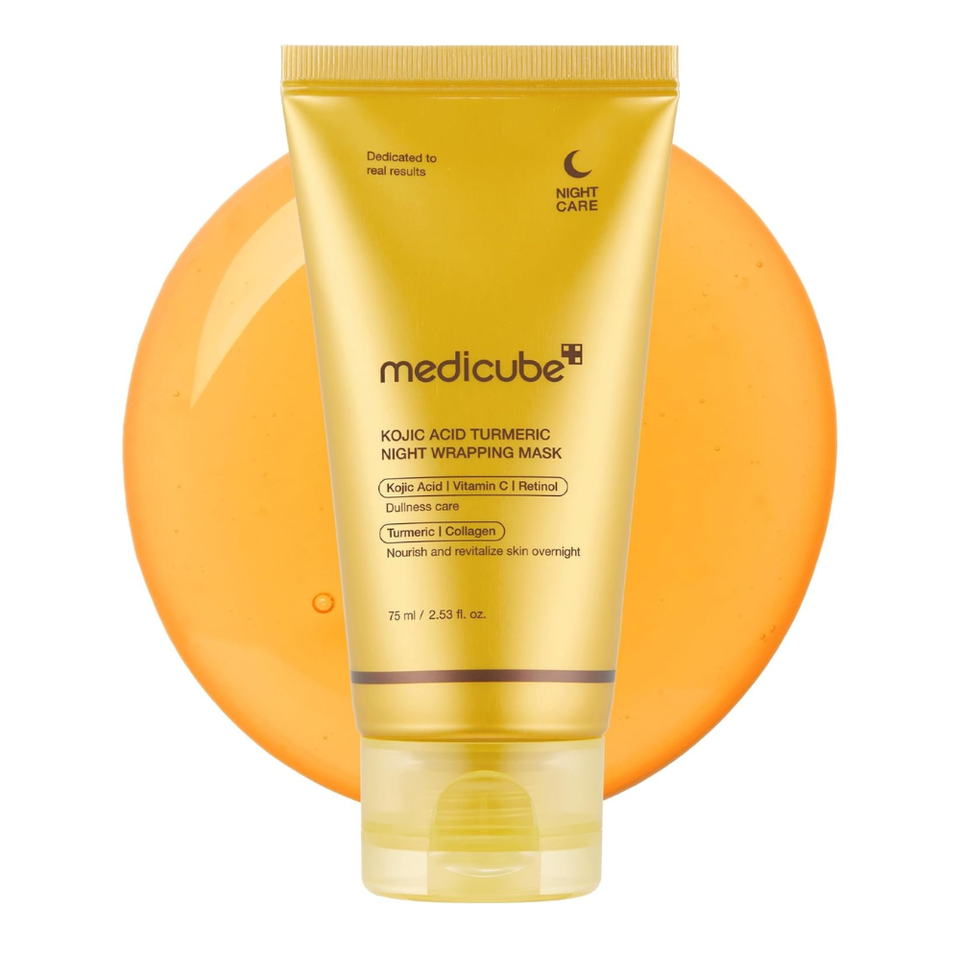 Máscara Noturna Peel Off de Cúrcuma Medicube | Com Colágeno para Hidratação Profunda da Pele – Skincare Coreano