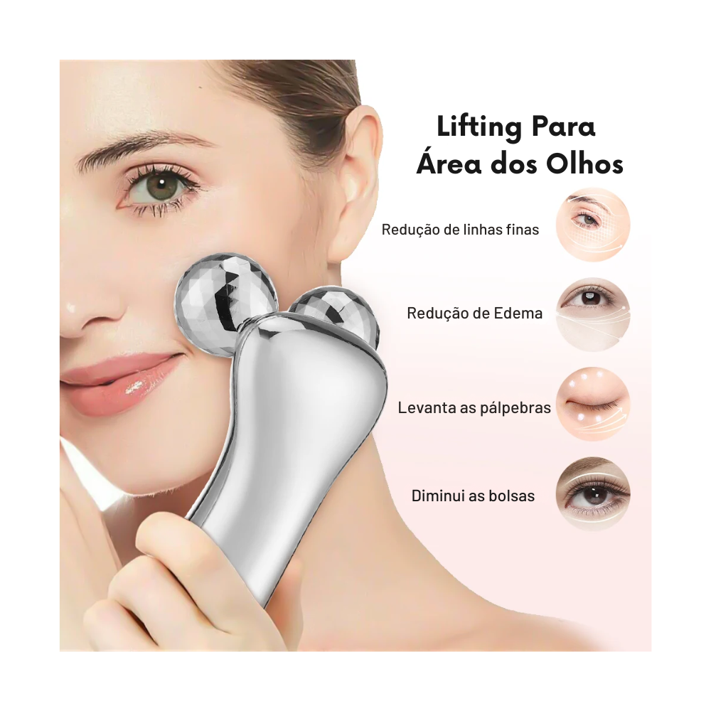 Equipamento Facial Elétrico com Microcorrente e Led - Lifting Facial e Estimulo de Colágeno