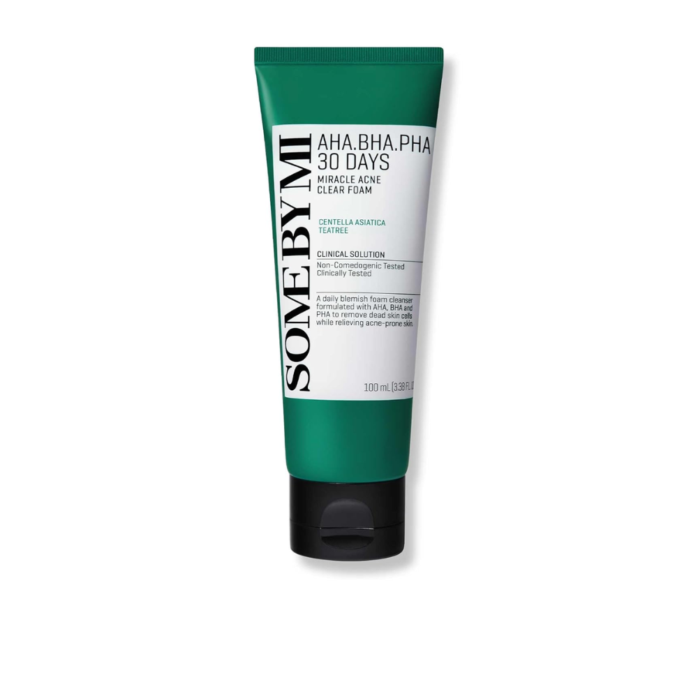 SOME BY MI Miracle Clear Foam – Sabonete Facial com AHA BHA PHA e Truecica  AntiAcne