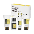 Kit COSRX Advanced Snail 4 Passos – Mucina de Caracol para Reparação, Hidratação Profunda e Pele Revitalizada