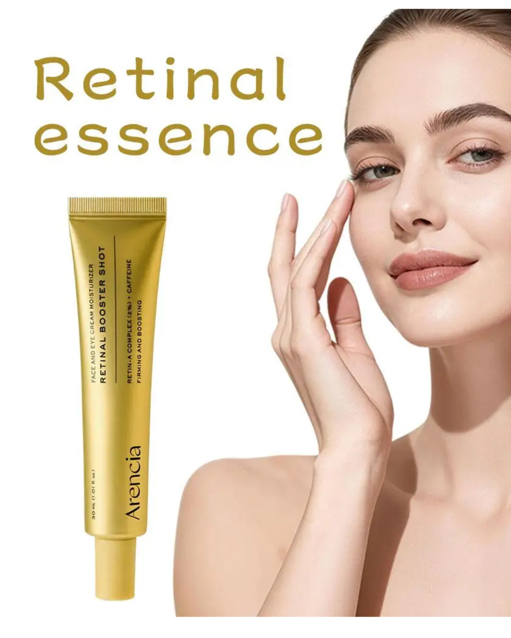 Arencia Retinal Booster Shot: Creme Facial Antienvelhecimento - Efeito Tensor, Iluminador, Reduz Linhas Finas