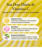 Sérum Facial Arencia Vitamina C Booster Shot - Glutationa, Niacinamida e Vitamina E para Manchas Escuras, Linhas Finas e Rugas