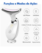 REVELL - Dispositivo de Beleza para Pescoço e Rosto com Microcorrente para lifting facial