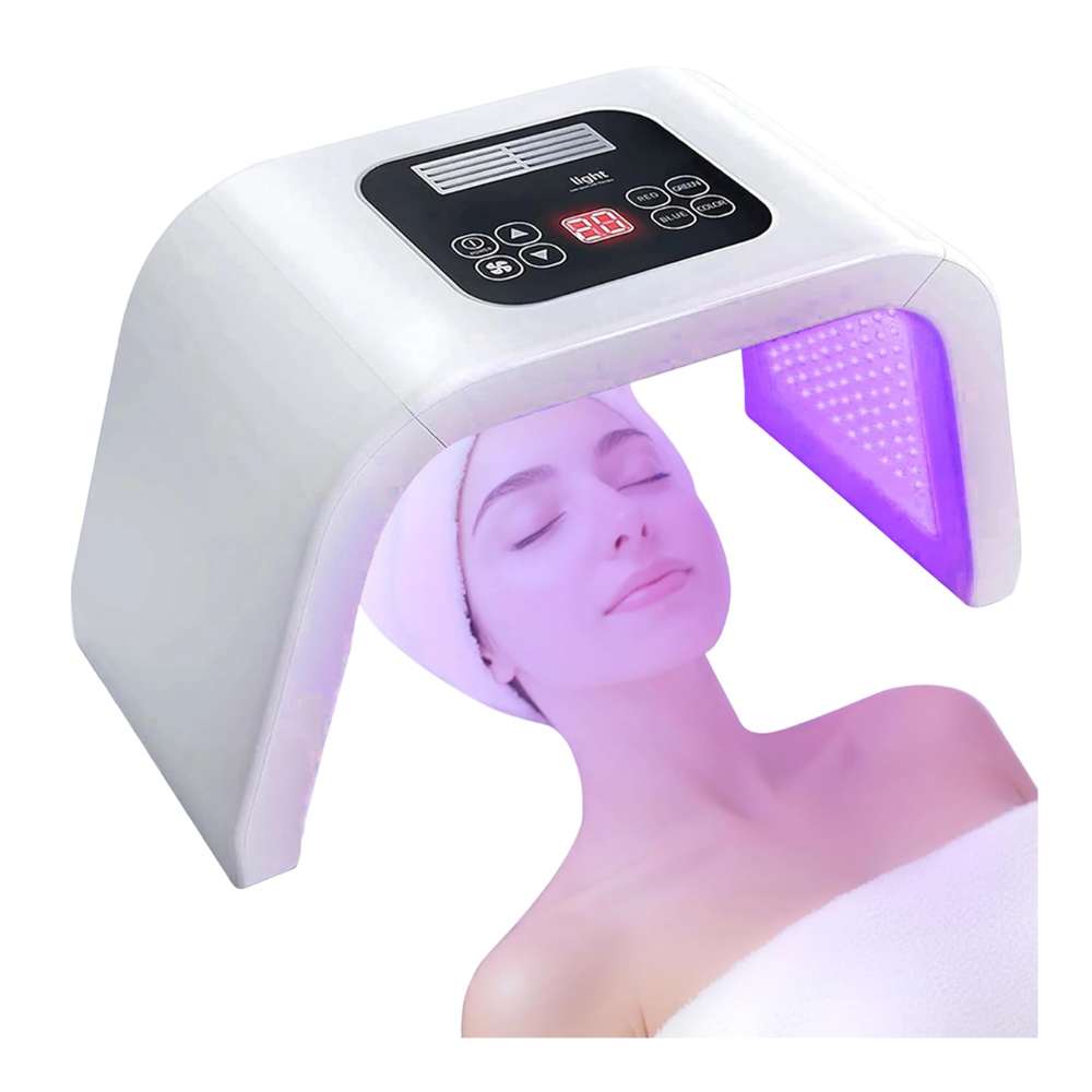 Dispositivo para Face, Pescoço, Mãos e Colo com Luz Led de 7 cores, Colágeno, Anti Sinais e Anti Acne