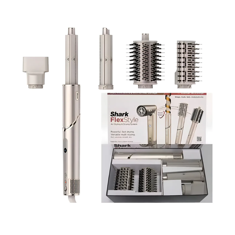 Secador e Modelador de Cabelo 5 em 1 Shark FlexStyle HD430 -  Alta Velocidade e Ion Negativo