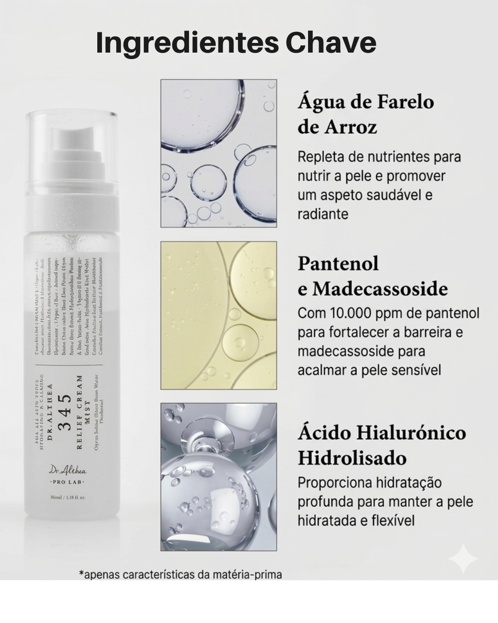 Dr.Althea 345 Relief Cream Mist | Bruma Facial Hidratante com Extrato de Arroz | Cuidado Suavizante para Pele Sensível | Cuidados com a Pele
