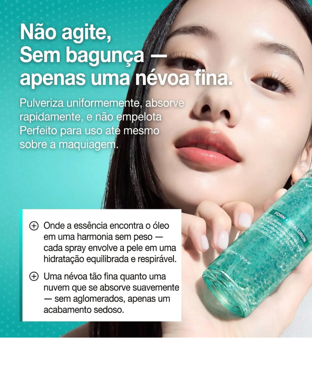 Bruma Facial Hidratante ANUA com Ácido Hialurônico, Cuidado Instantâneo para Volume e Firmeza