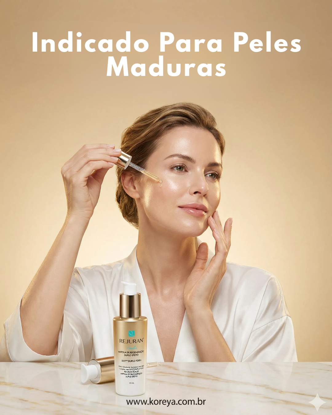 Sérum Facial Rejuran Dual Effect Ampoule Rejuvenecedor - Ideal para Pele Madura