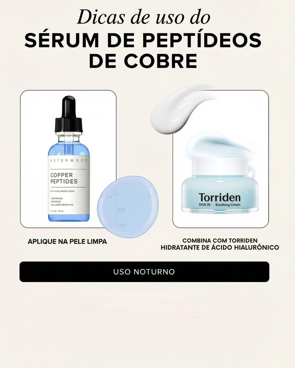HK-Cu Asterwood Copper Peptideo de Cobre - Serum para Firmeza, Reparação e Estímulo de Colágeno