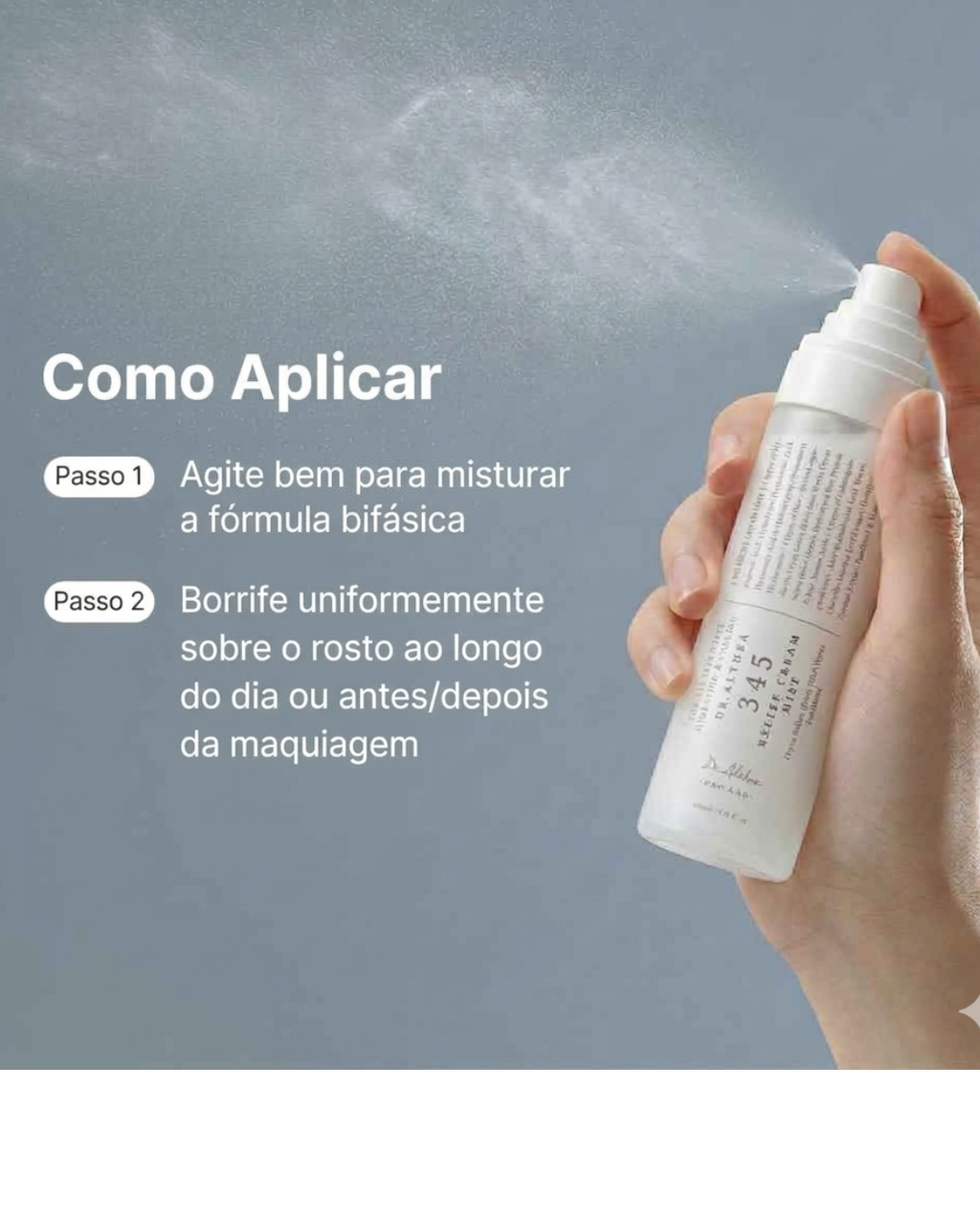 Dr.Althea 345 Relief Cream Mist | Bruma Facial Hidratante com Extrato de Arroz | Cuidado Suavizante para Pele Sensível | Cuidados com a Pele