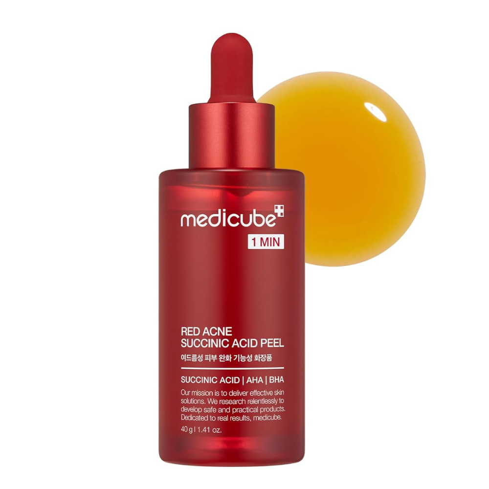 Sérum Esfoliante Facial Medicube 21% AHA BHA Ácido Succínico Peel  - Pele Acneica