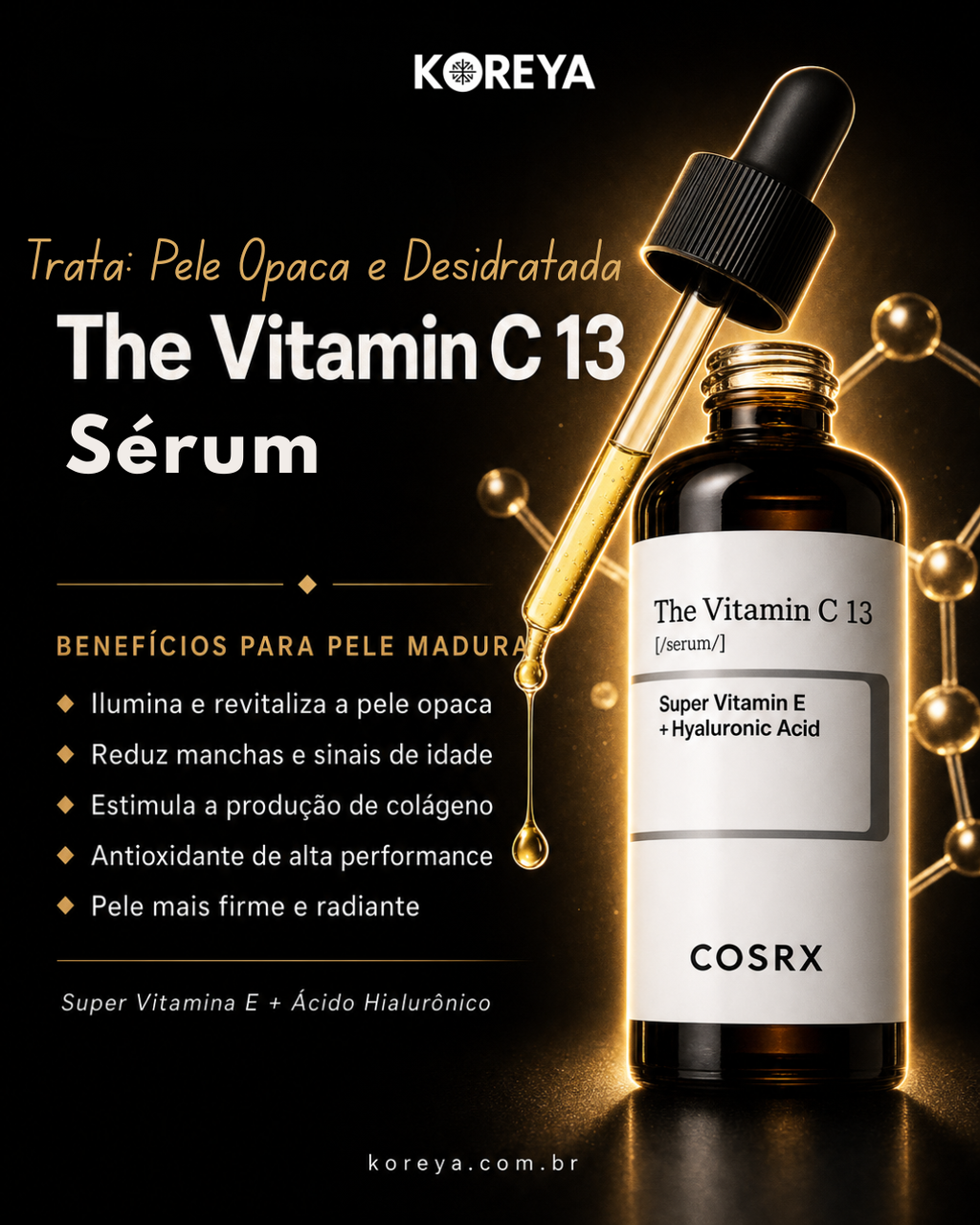COSRX Sérum Vitamina C 23% Antienvelhecimento para Manchas, Luminosidade e Linhas Finas