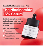 COSRX Sérum Facial Niacinamida 15% com Zinco 1% para Poros, Oleosidade e Manchas
