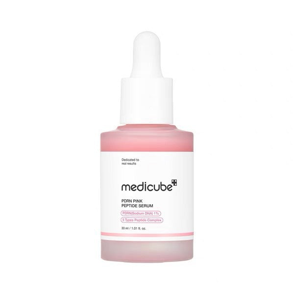Sérum Rosa PDRN Medicube com Peptídeos e Niacinamida - Hidratação e Firmeza