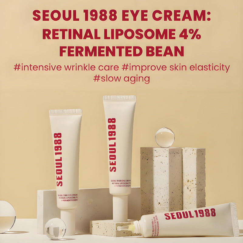 Creme para Área dos Olhos SEOUL 1988  com Retinal 4% Com Peptídeos e Bakuchiol - Ação Anti Sinais e Firmeza