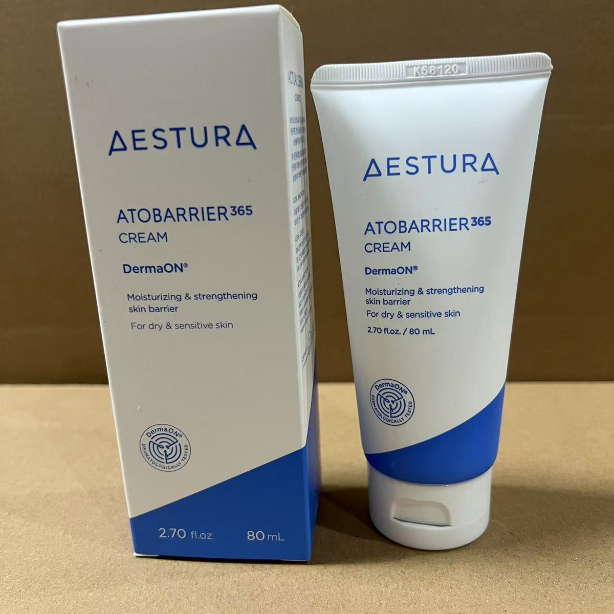 AESTURA ATOBARRIER365 – Creme Hidratante com Ceramidas para Rosto, Hidratação Prolongada 120h, Pele Sensível e Ressecada, Não Comedogênico