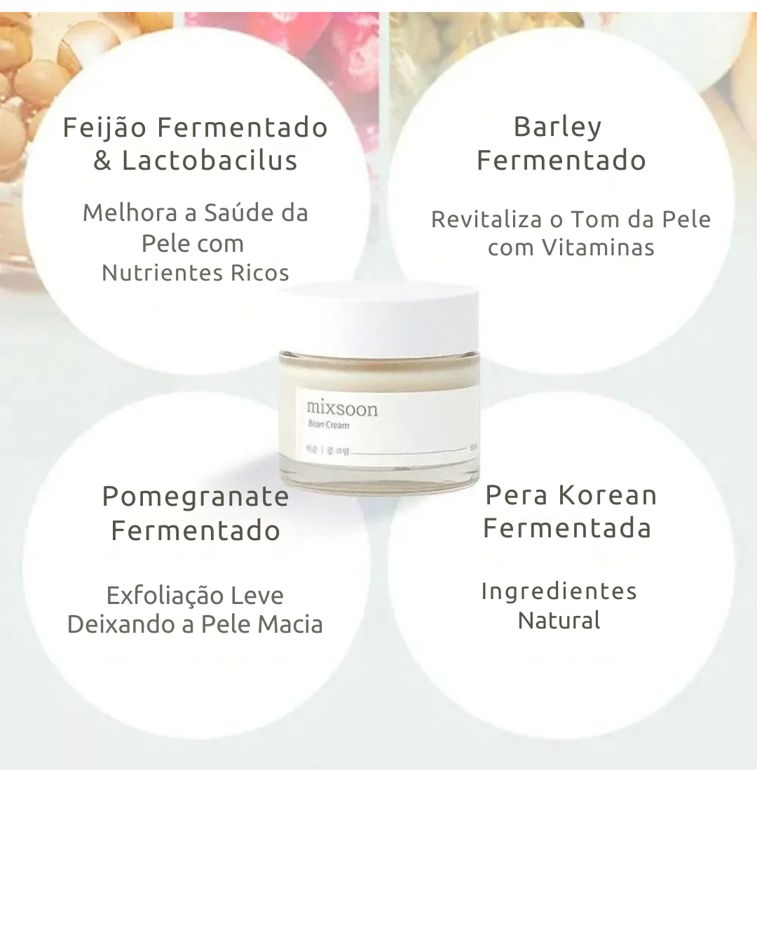 Mixsoon Creme de Feijão (Bean Cream) – Creme Hidratante Intenso para Pele Suave, Macia e com Glow