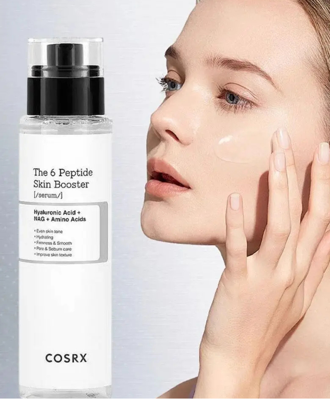 COSRX 6X Peptide Complex Serum – Soro Antirrugas com Peptídeos que Estimula Colágeno, Aumenta Elasticidade e Firmeza da Pele