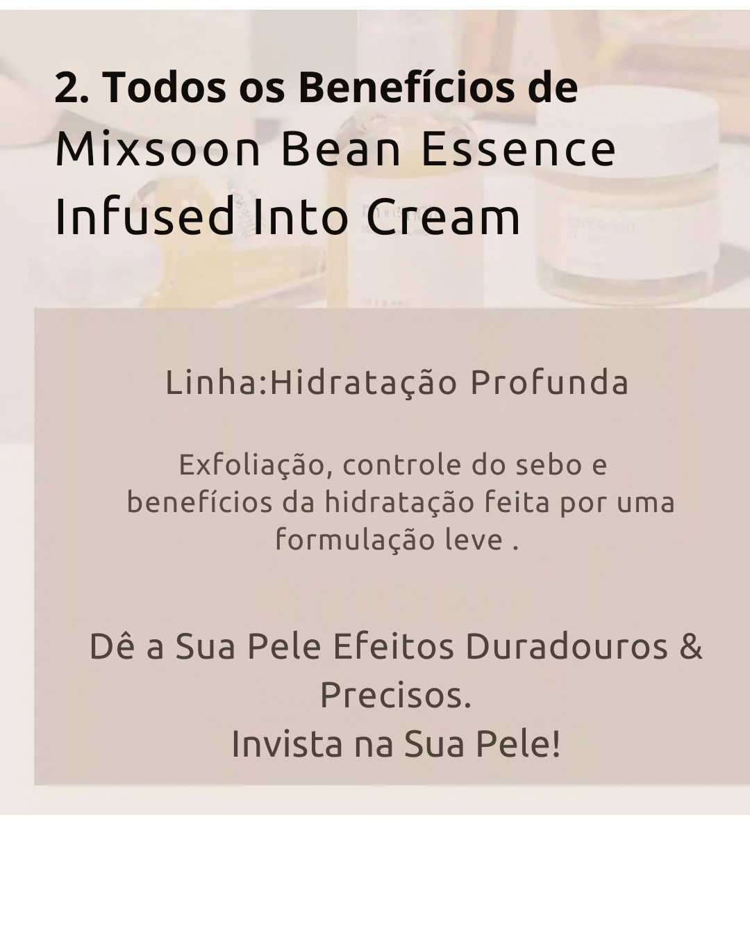 Mixsoon Bean Essence – Soro Facial Coreano de Soja para Reparação, Anti-Idade, Clareamento de Manchas e Pele Mais Lisa