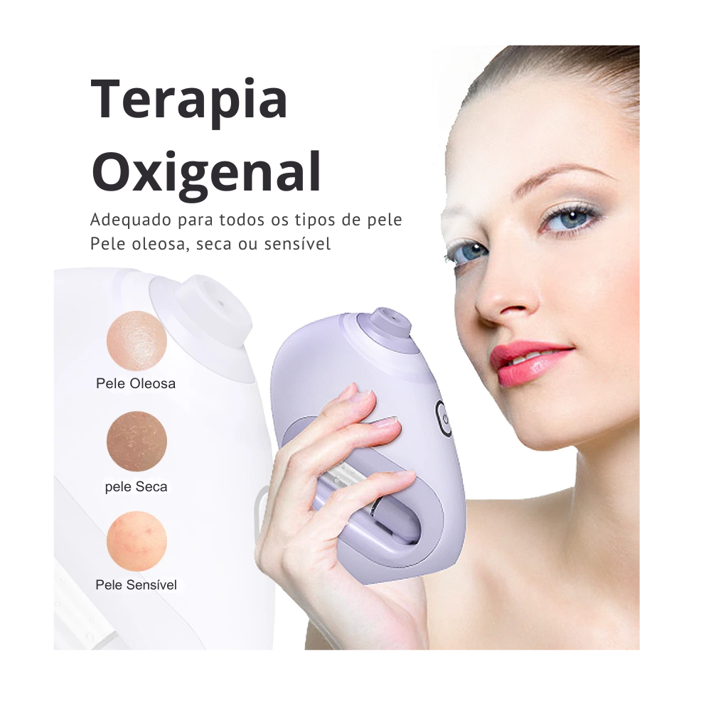 Umidificador facial LIVELY -  Vaporizador , Injeção de Oxigênio, Hidratação e Maciez