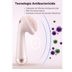Escova de Limpeza e Esfoliação Facial Sônica À Prova D'água Flower Cleanser - Pele Radiante