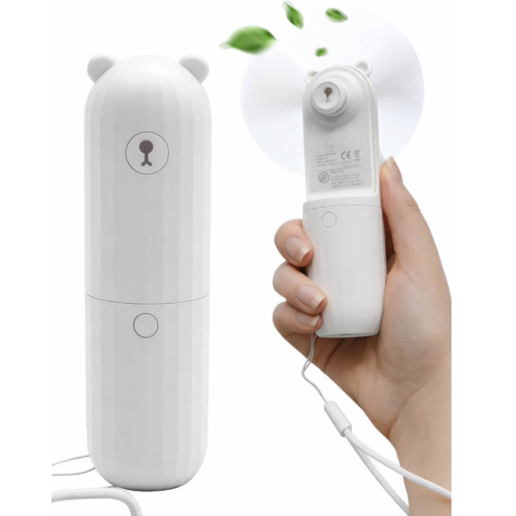 Ventilador de Bolso com Carregador USB Portátil Kantu - Refrescância em Qualquer Lugar - Koreya