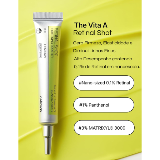 Retinal Shot Booster – 0,1% Retinal |Tratamento Clareador e Anti Sinais