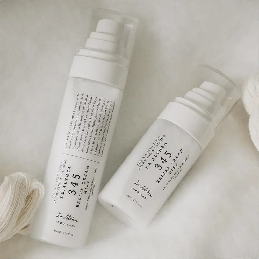 Dr.Althea 345 Relief Cream Mist | Bruma Facial Hidratante com Extrato de Arroz | Cuidado Suavizante para Pele Sensível | Cuidados com a Pele