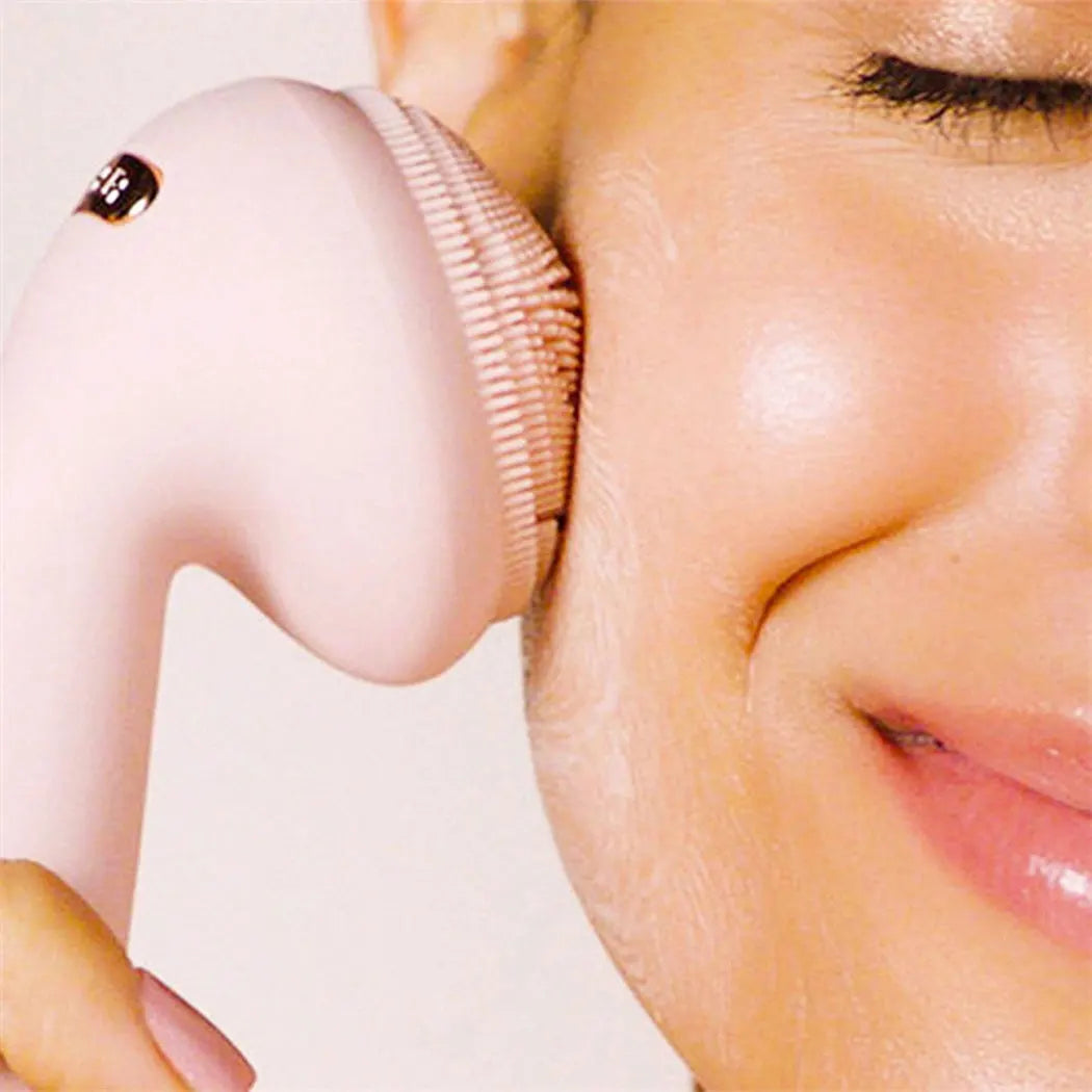 Escova de Limpeza e Esfoliação Facial Sônica À Prova D'água Flower Cleanser - Pele Radiante