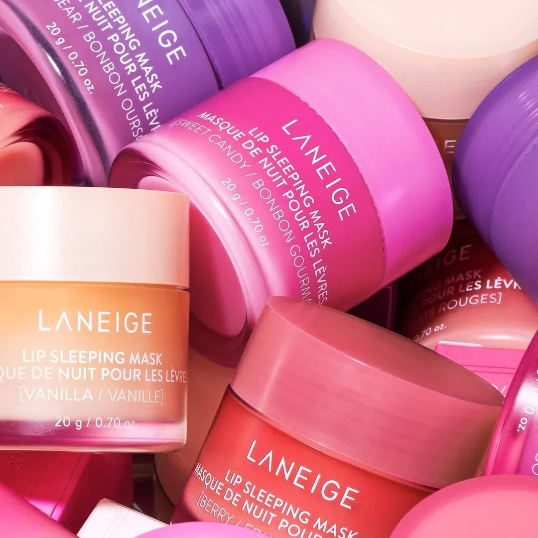 Lip Balm Máscara Laneige: Gloss Volumizador, Óleo Labial, Bálsamo Hidratante, Lábios Macios