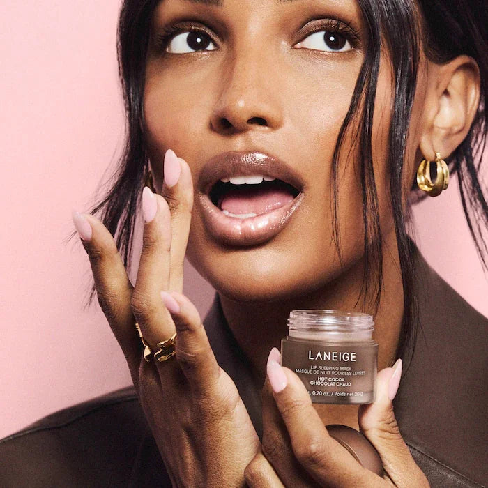 Lip Balm Máscara Laneige: Gloss Volumizador, Óleo Labial, Bálsamo Hidratante, Lábios Macios