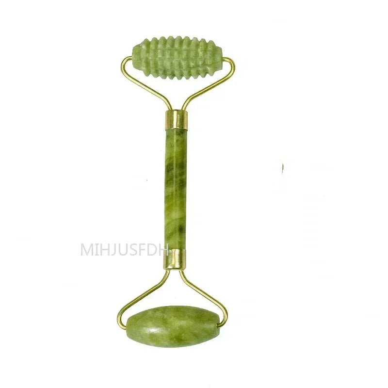 Rolo Massageador de Jade Rosto e Corpo - Gua sha