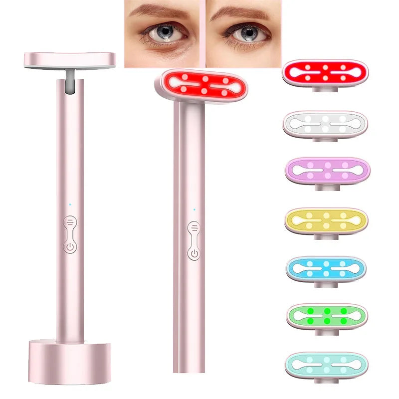 Dispositivo de Fototerapia LED 7 Cores Solave – Tratamento para Olhos, Rosto e Pescoço
