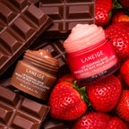 Lip Balm Máscara Laneige: Gloss Volumizador, Óleo Labial, Bálsamo Hidratante, Lábios Macios