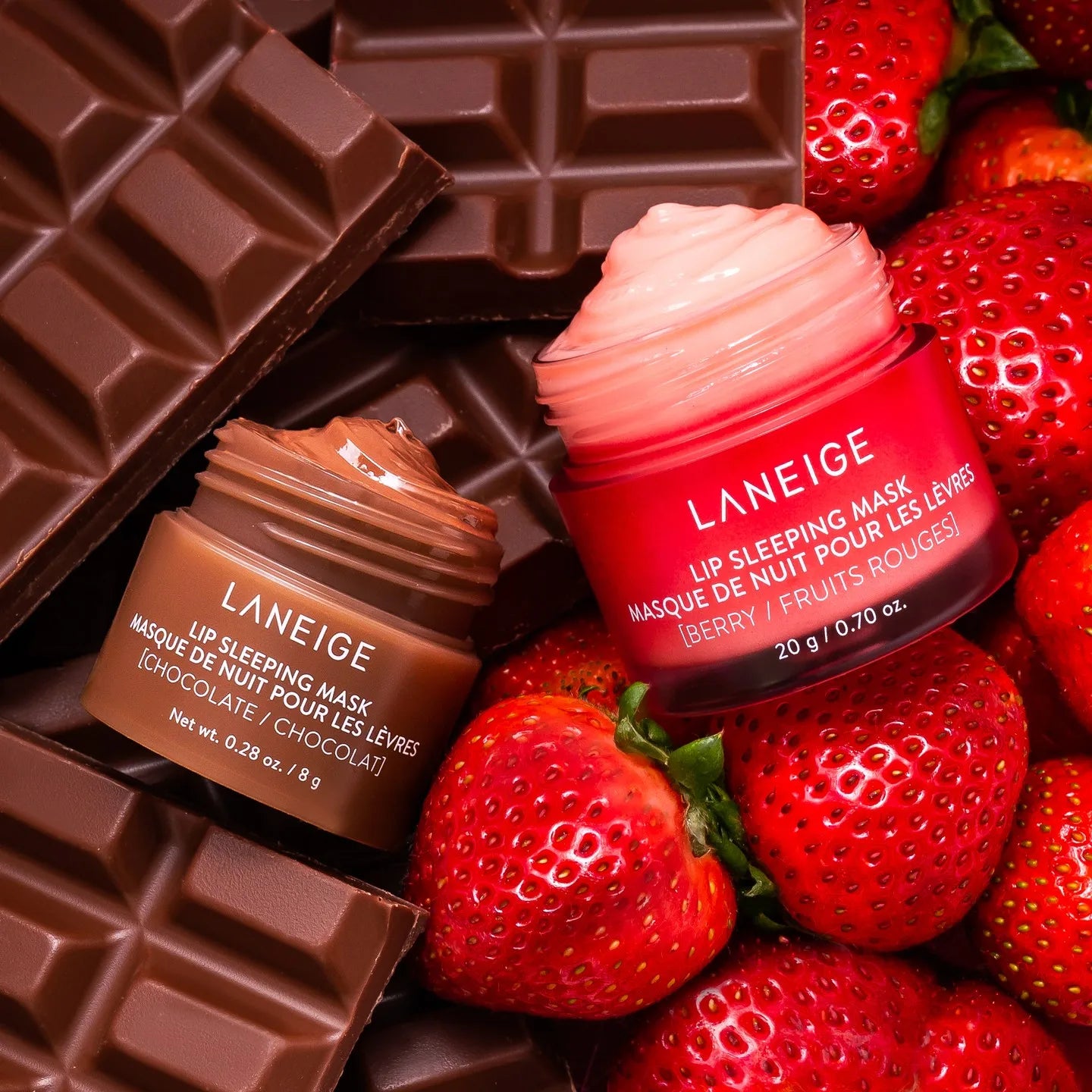Lip Balm Máscara Laneige: Gloss Volumizador, Óleo Labial, Bálsamo Hidratante, Lábios Macios