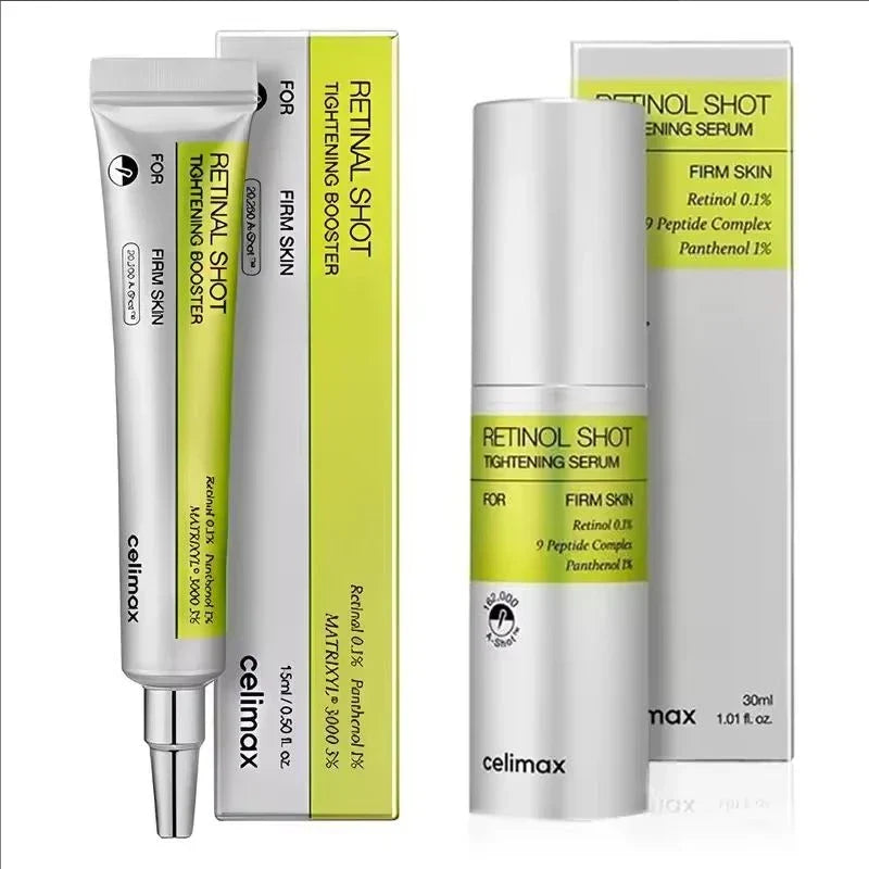 Kit Duo Celimax The Vita A Retinal Shot Tightening Booster 0,1% + Sérum Firmador The Vita A Retinol Shot com e Peptídeos - Anti Sinais, Rugas e Clareador