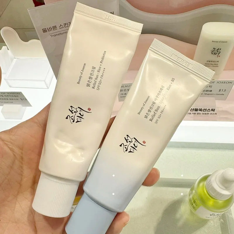 Protetor Solar Beauty of Joseon com Probióticos de Arroz Coreano, Creme Facial Hidratante Suave 50ml