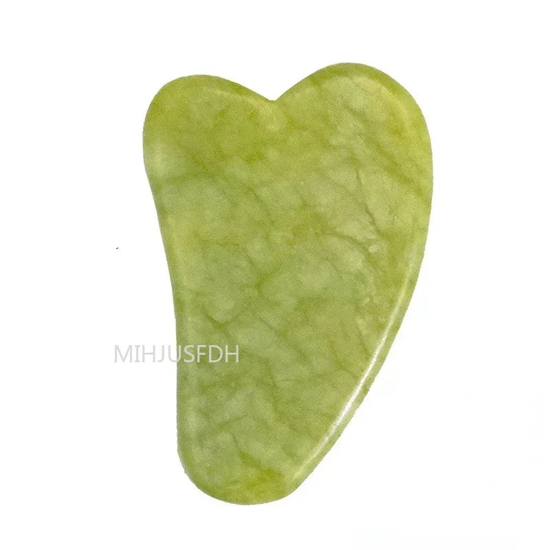 Rolo Massageador de Jade Rosto e Corpo - Gua sha