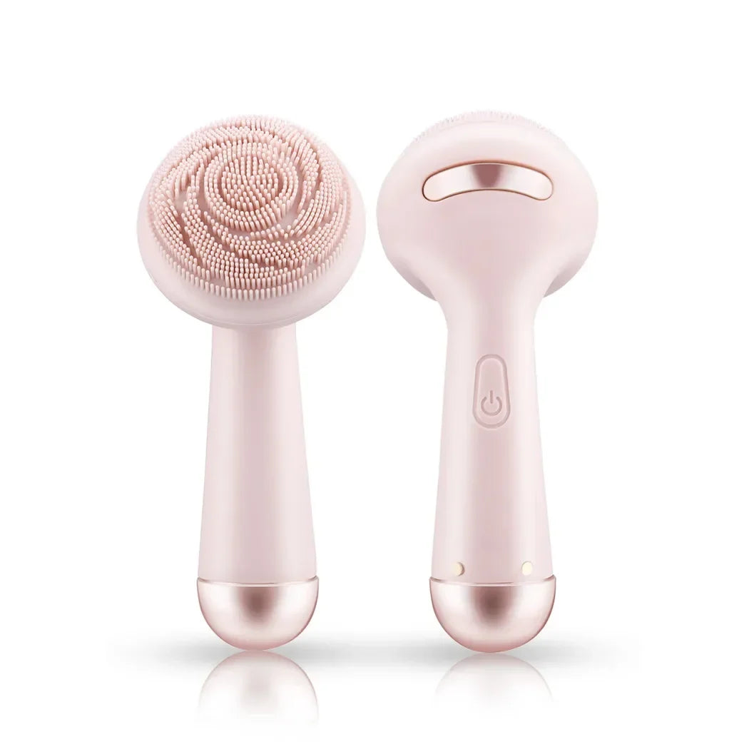 Escova de Limpeza e Esfoliação Facial Sônica À Prova D'água Flower Cleanser - Pele Radiante