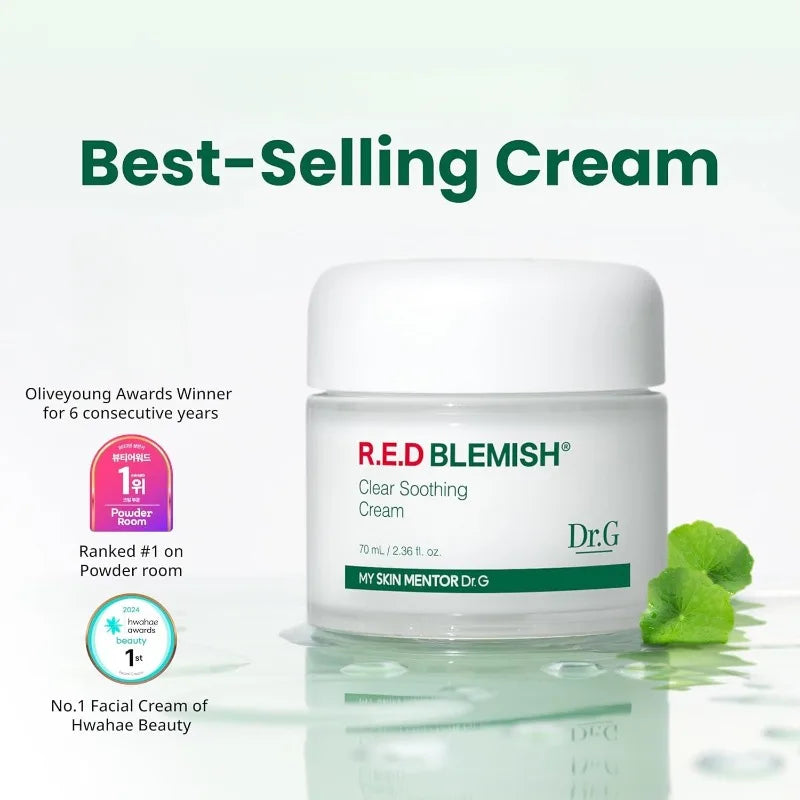 Dr G Red Blemish Hidratante Facial Calmante para Peles Sensíveis, Acneicas e Irritadas
