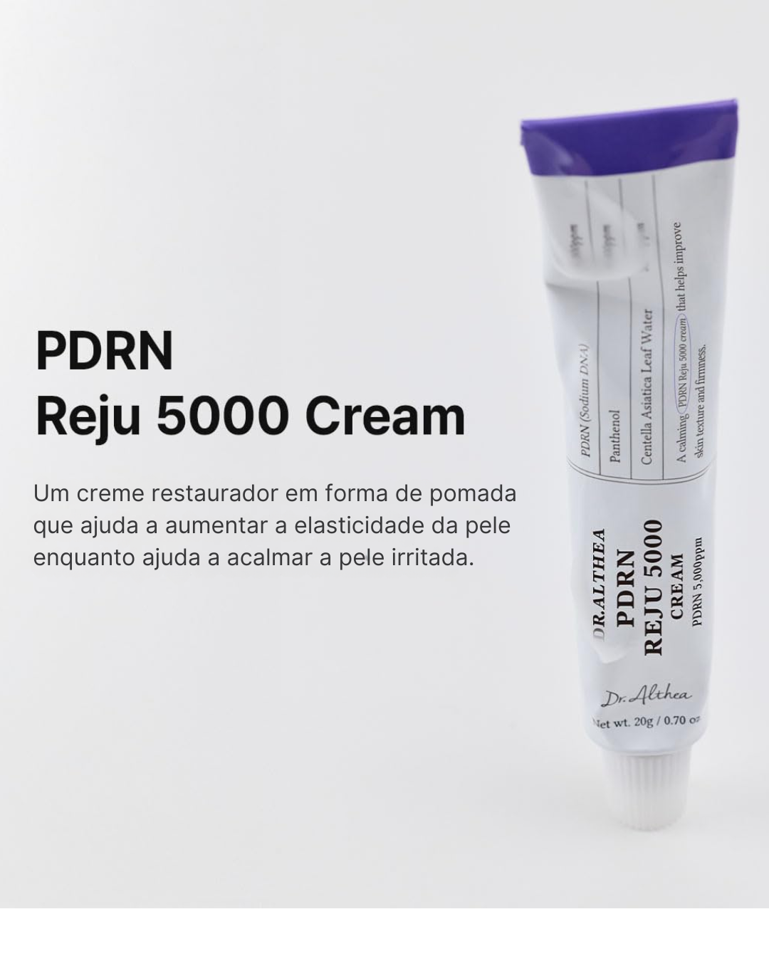 Creme Dr.Althea PDRN Reju 5000 | Creme Biome PDRN para Pele Irritada e Sensível | Hidratante Facial Suavizante com Pantenol e Centella