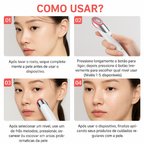 Glow Skin 4 em 1 – Dispositivo Facial com Microcorrente, Luz LED , Vibração e Calor para Pele, Firmeza e Melhor Absorção de Skincare